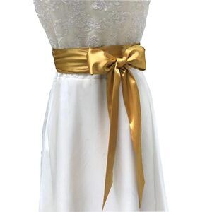 1827 Satin Sash Belt For Bridal Wedding Bridesmaid Dress 2'' Wide Double